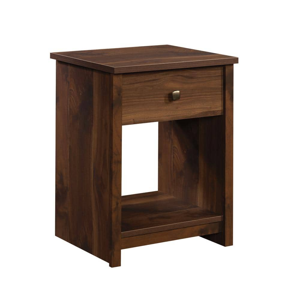 SAUDER River Ranch 1-Drawer Grand Walnut Nightstand 23.898 in. H x 18.268  in. W x 16.339 in. D 430046 - The Home Depot