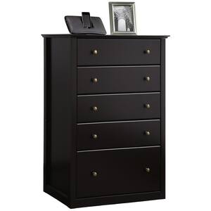 30 in. W x 39.5 in. H x 15.5 in. D Coffee 5-Drawer Chest