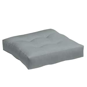 Outdoor Plush Modern Tufted Deep Seat Set, 24 x 24, Stone Grey Leala