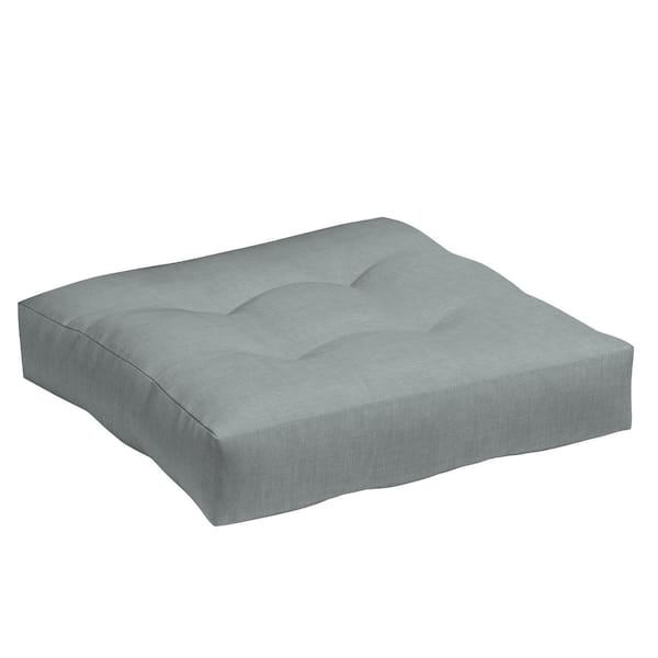 ARDEN Outdoor Plush Modern Tufted Deep Seat Set, 24 x 24, Stone Grey Leala