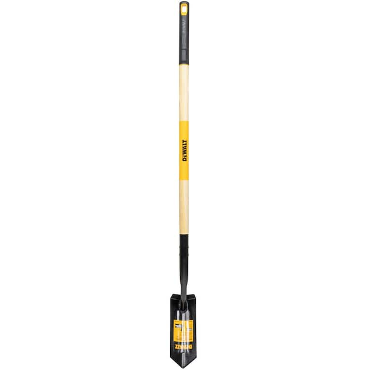 DEWALT 46 in. Wood Handle Carbon Steel Trenching Shovel