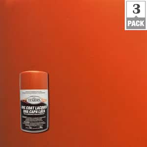 3 oz. Fiery Orange Lacquer Spray Paint (3-Pack)