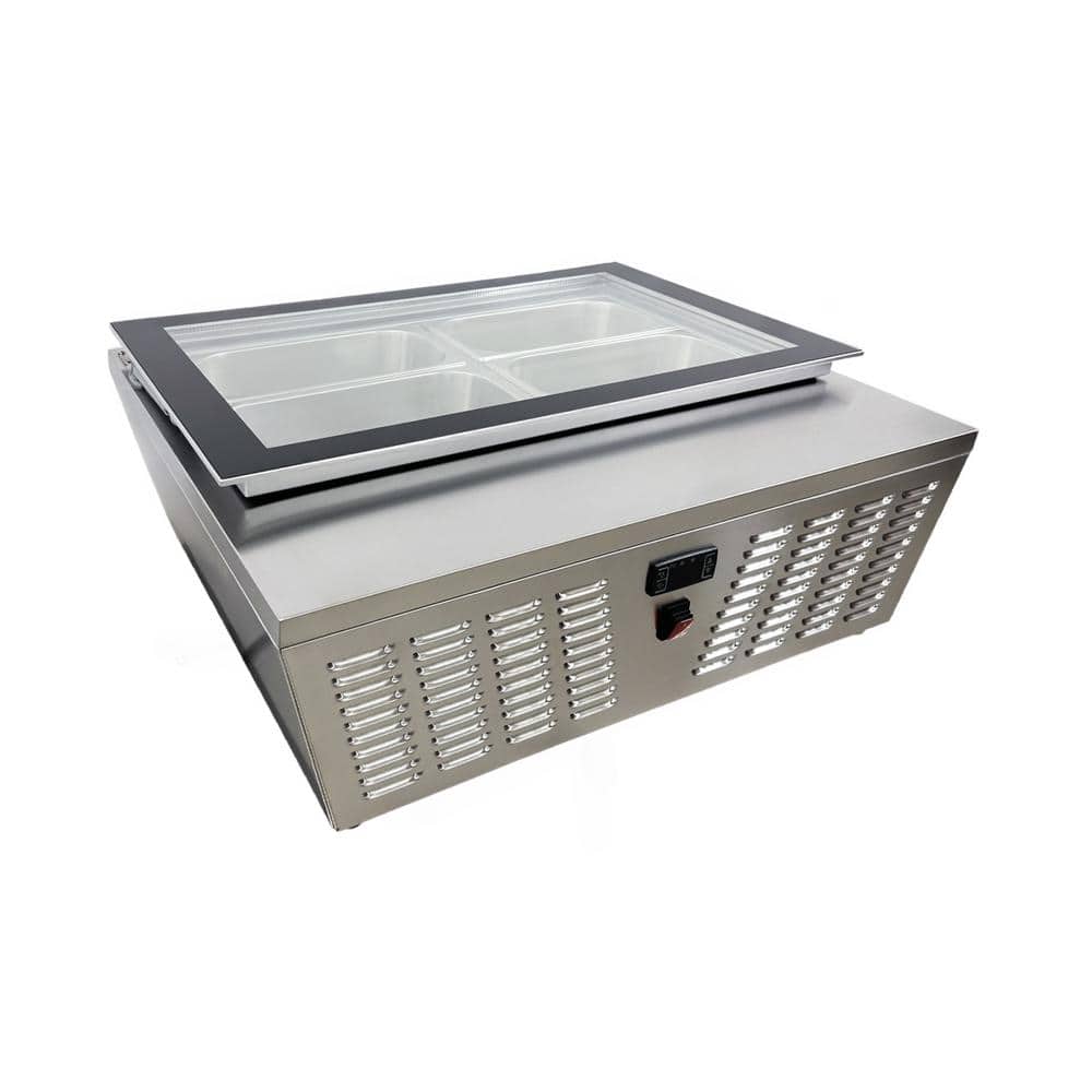 32 in. 2.4 cu. ft. Countertop Gelato Ice Cream Display Freezer EW32F Stainless