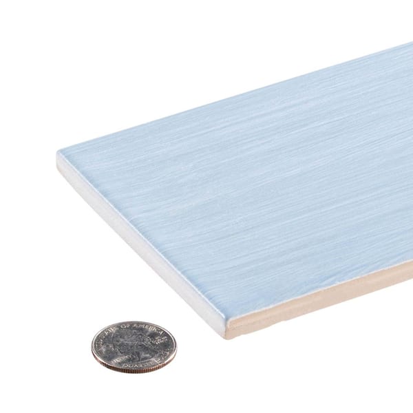 Ganberry Rectangle 16 in. x 16 in. Matte Muro White Ceramic Subway Tile (10.76 sq. ft./Case)