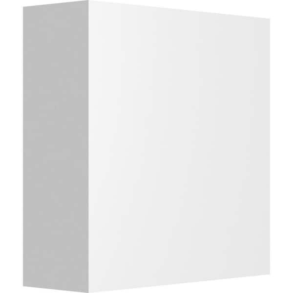 Ekena Millwork 3-in W x 3-in H x 1-in P Standard Sedgwick Rosette with Square Edge