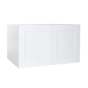 White Ready to Assemble Shaker Style 36 in x 12 in Wall Bridge Kitchen Cabinet (36 in W x 12 in H x 24 in D)