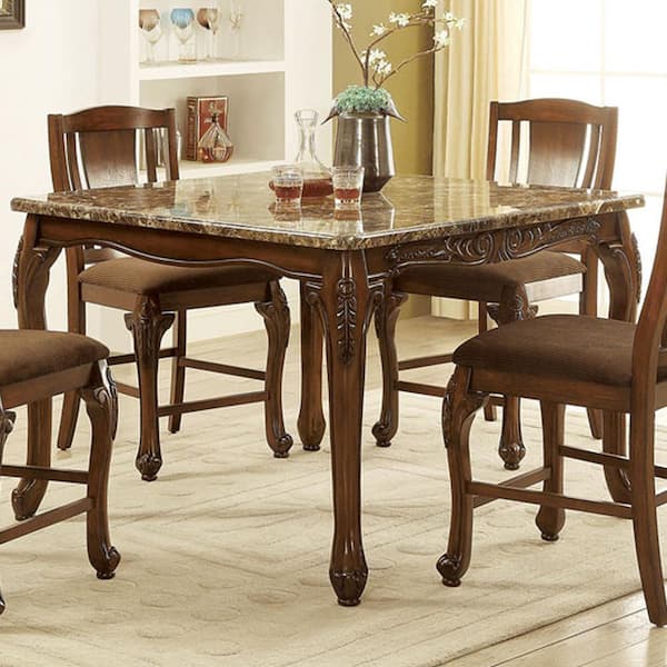 William's Home Furnishing Johannesburg Brown Cherry Counter Height