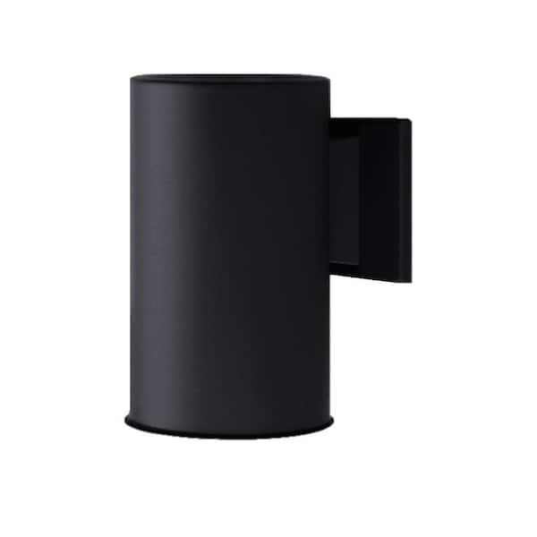 75-Watt Black Outdoor Wall Lantern Sconce Down Light