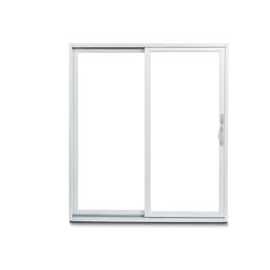 70-1/2 in. x 79-1/2 in. 200 Series White Left-Hand Perma-Shield Gliding Patio Door w/ White Int & Satin Nickel Hardware
