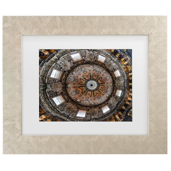 Trademark Fine Art Jois Domont Vault in Perspective Matted Framed Photography Wall Art 14.5 in. x 17.5 in.