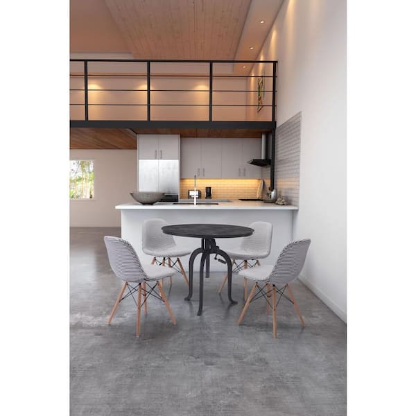 ZUO Sappy Houndstooth Polyester Dining Chair