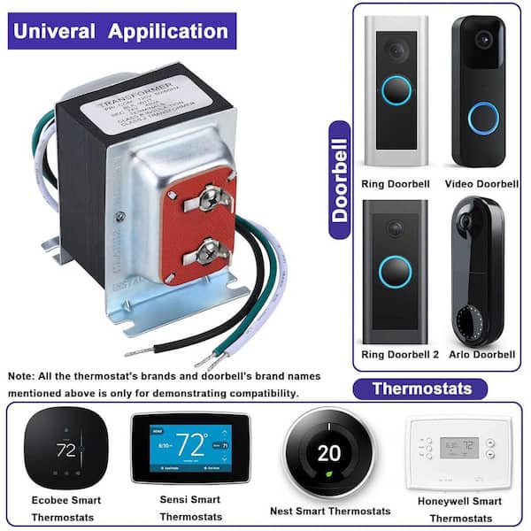 Yichuhaoxi Doorbell Transformer 24V 40VA AC Power Supply