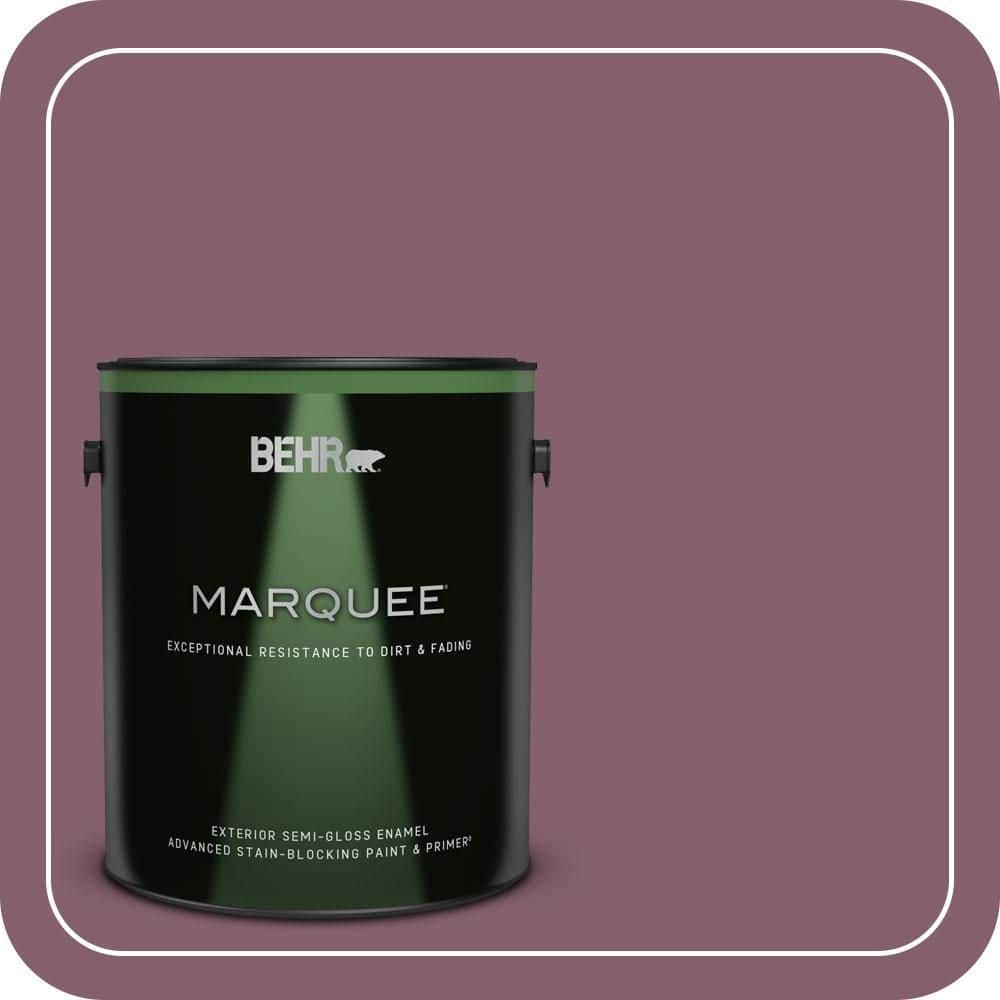 1 gal. #BIC-35 Vintage Plum Semi-Gloss Enamel Exterior Paint & Primer product image for price tracking