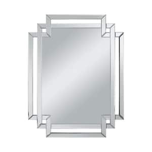 27.6 in. W x 35.4 in. H Clear Rectangle Accent Unframed Mirror