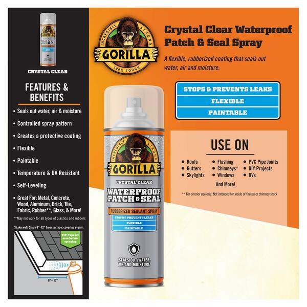 Gorilla Clear Waterproof Patch & Seal Spray 14 oz.