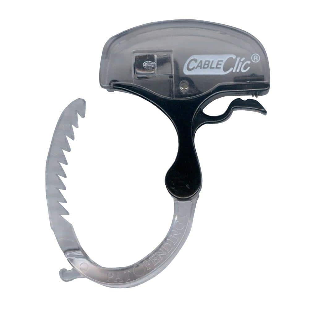 CABLE CLIC Mini Cable Clic Translucent/Black KN0640U The Home Depot