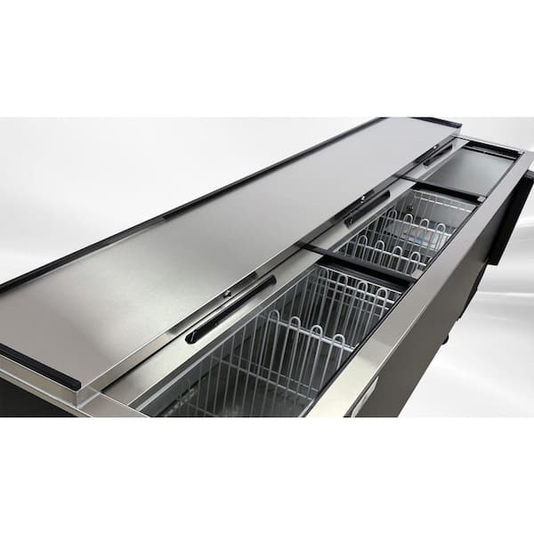 95 in. W 450-Bottles (12 oz.) or 1300-Cans (12 oz.) Beverage Cooler Refrigerator