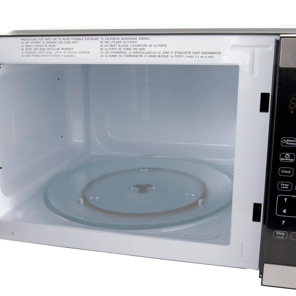 Avanti 1.5 Cu Ft Silver Stainless Steel Countertop Microwave for RV