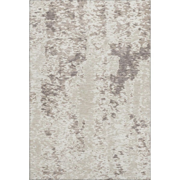 Addison Rugs Mayfield Premium Machine Washable Abstract AMF944 Ivory 3 ft. x 4 ft. Area Rug