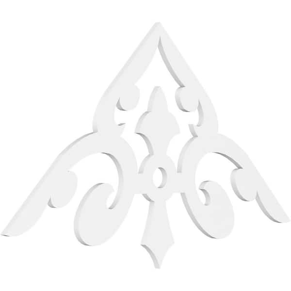 Ekena Millwork Whitman 1 in. D x 30 in. W x 60 in. L Signature Urethane Gable Pediment
