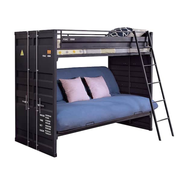 Lafray Black Twin Bed Platform Bed