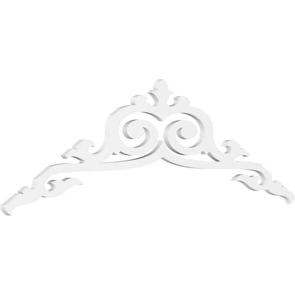 Ekena Millwork 1 in. x 72 in. x 21 in. (7/12) Pitch Baile Gable Pediment Architectural Grade PVC Moulding