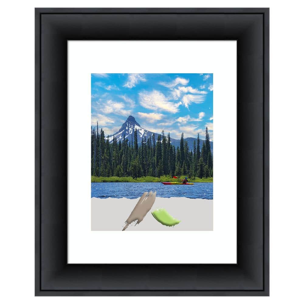 Nero Black Satin Finish Wood Wall Picture Frame
