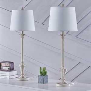 Salem 31 '' White Buffet Lamp Set With White Shade （2-Pack）
