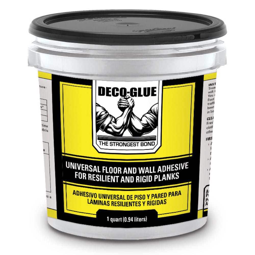 DECO GLUE 1/4Gal. (1 qt.) 6-8 Hour Dry Time Universal Resilient Vinyl Carpe