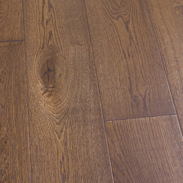 Malibu Wide Plank Salt Creek French Oak 1/2 in. T x 7.5 in. W Tongue & Groove Wire Brushed Engineered Hardwood Flooring (23.3 sqft/case)