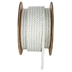 5/8 in. x 200 ft. White Twisted Nylon and Polyester Rope