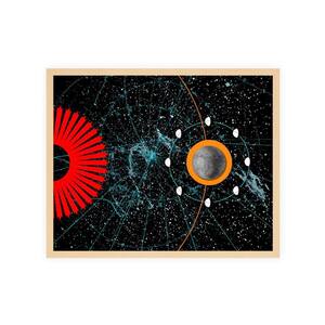 Framed Giclee Abstract Art Print 22 in. x 18 in.