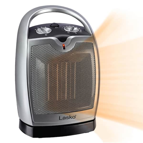 Photo 1 of (damaged item) Compact 11.25 in. 1500-Watt Electric Ceramic Portable Oscillating Space Heater