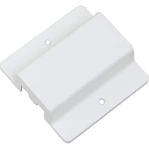 White Floating Canopy/Floating Connector for 120-Volt 2-Circuit/1-Neutral Track Systems