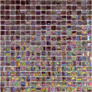 Skosh Glossy Wine Red 11.6 in. x 11.6 in. Glass Mosaic Wall and Floor Tile (18.69 sq. ft./case) (20-pack)