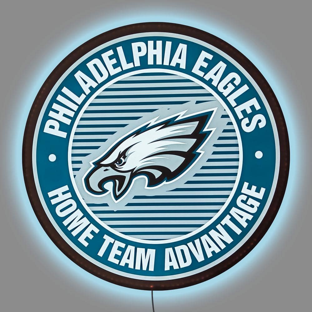 IMPERIAL Philadelphia Eagles Team Logo 24 in. Wrought Iron Decorative Sign  IMP 584-1037 - The Home Depot