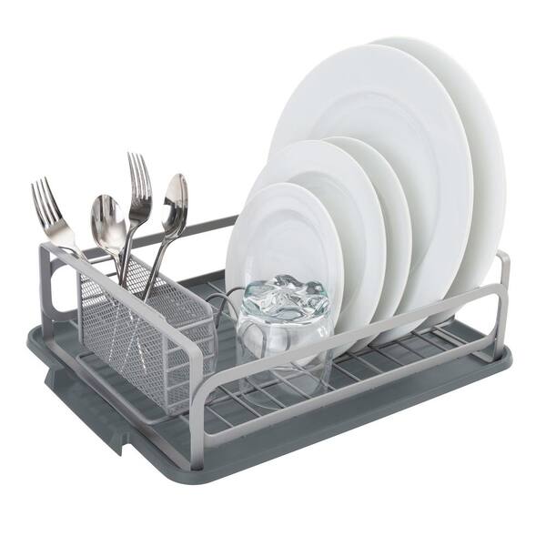 Kitchen Sink Shelf Table Top Retractable Dish Rack With Door Dish