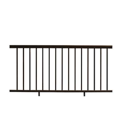 Allure 96 in. x 42 in. Bronze Aluminum Preassembled Railing Kit