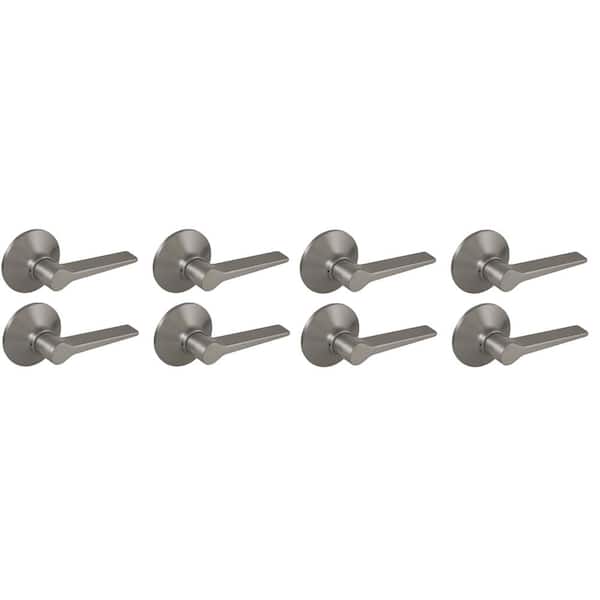 Freedom Satin Nickel Hall/Closet Door Lever 8-Pack