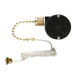 Replacement 3-Speed Fan Switch with Pull Chain for Triple-Capacitor Ceiling Fans