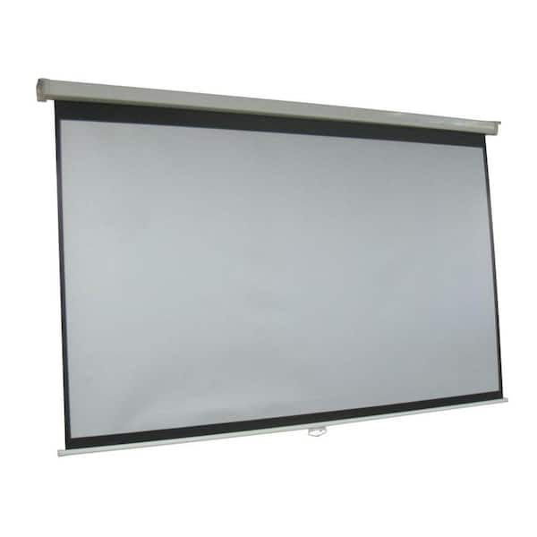 ProHT 120 in. Manual Projection Screen with White Frame