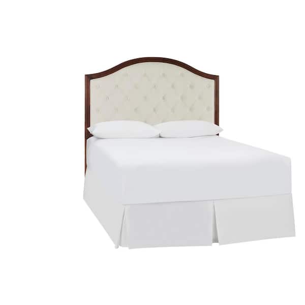 Home Decorators Collection Colbridge Ivory Upholstered Queen Headboard With Tufting And Walnut Finish Trim 60 3 In W X 64 4 H Xdl2018 - Home Decorators Queen Headboards Home Decorators Collection Colbridge Ivory Upholstered Queen Headboard With Tufting And Walnut Finish Trim 60 3 In W X 64 4 H Xdl2018 - Home Decorators Queen Headboards
