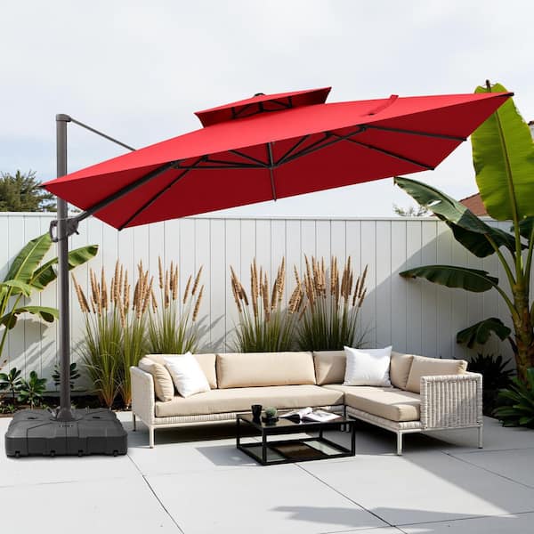 Crestlive Products 11 ft. x 11 ft. Square Patio Cantilever