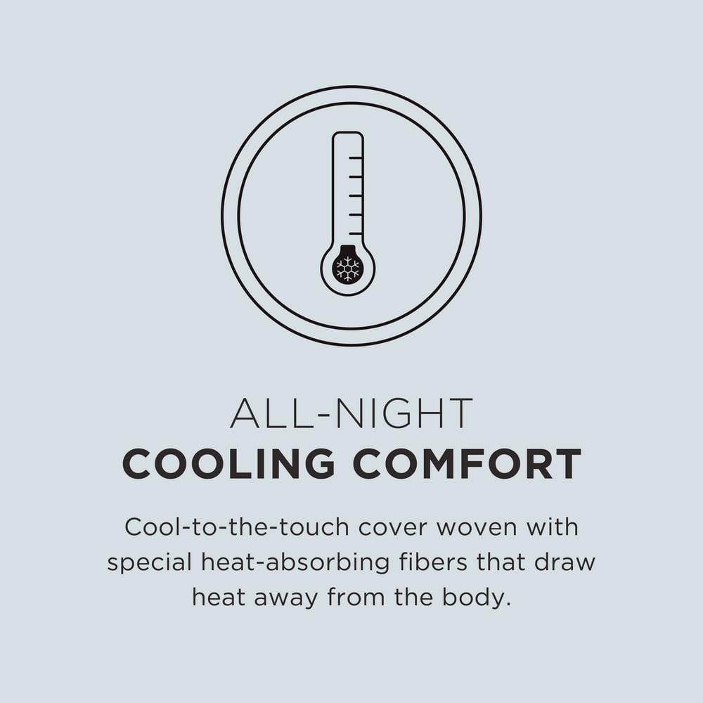 King White Memory Foam Adjustable Cooling Pillow