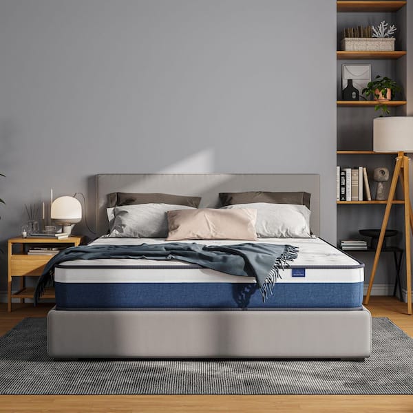 Vesgantti Twin XL Medium Innerspring Hybrid 10 in. Mattress with Memory Foam, Mattress in a Box