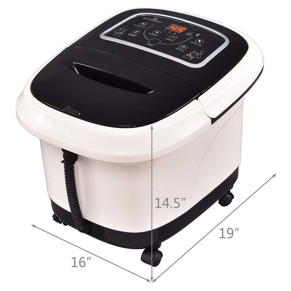 Costway Portable Electric Foot Spa Bath Tub Automatic Roller Motorized  Massager in Green EP24120GN - The Home Depot