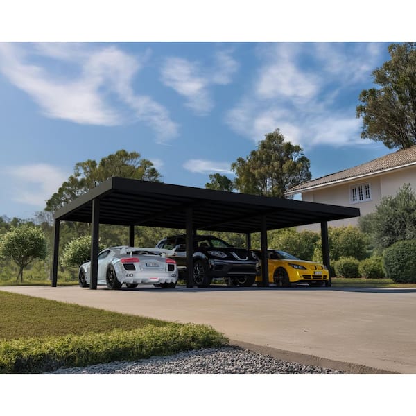 CANOPIA by PALRAM Oslo 20 ft. x 30 ft. Gray/Gray Opaque 3-Car