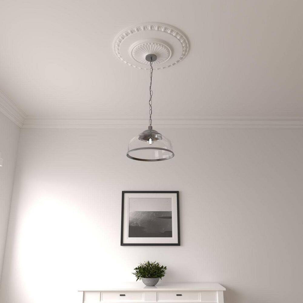 Primed White Polyurethane Lyon Ceiling Medallion 23.5"