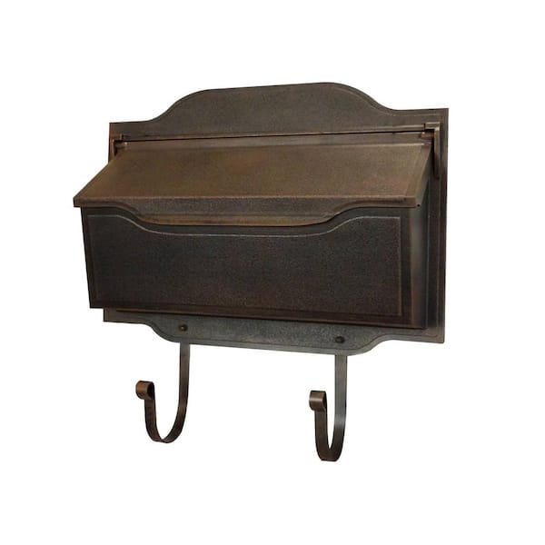 Unbranded Contemporary Copper Wall Mount Horizontal Mailbox
