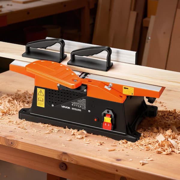 Spiral Benchtop Jointer 6 in. 1.5HP 10000 RPM Bench Top Wood Jointer with 14-Blade Spiral Cutterhead for All Wood Types